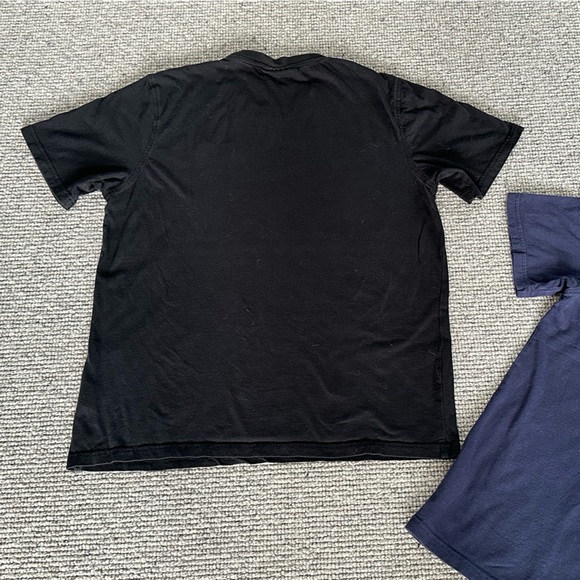 FILA T-Shirt Set of 2 Skylar Tee Shirt Short Sleeve Gym Top Navy Black Medium M - Picture 11 of 13